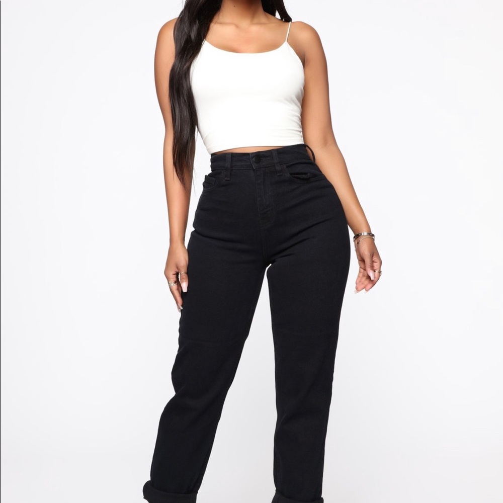 Black mom jeans - Picture 3 of 5